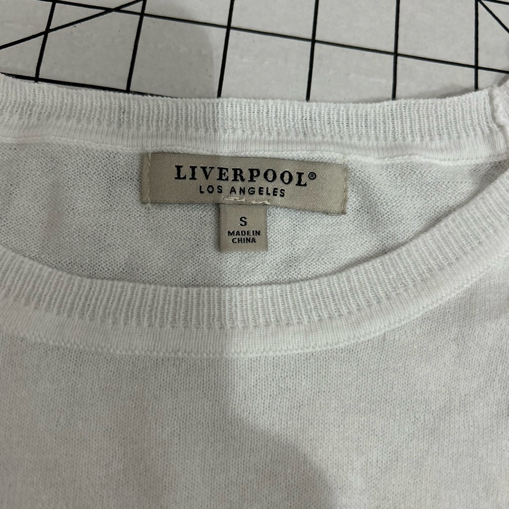 Liverpool white sweater, size Small‎